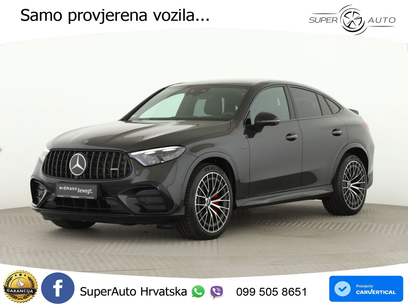 Mercedes GLC Coupe AMG 53 (449 KS) 4MATIC+ AMG SPEEDSHIFT TCT 9G ACC+HEAD+GR SJED+360+PANO