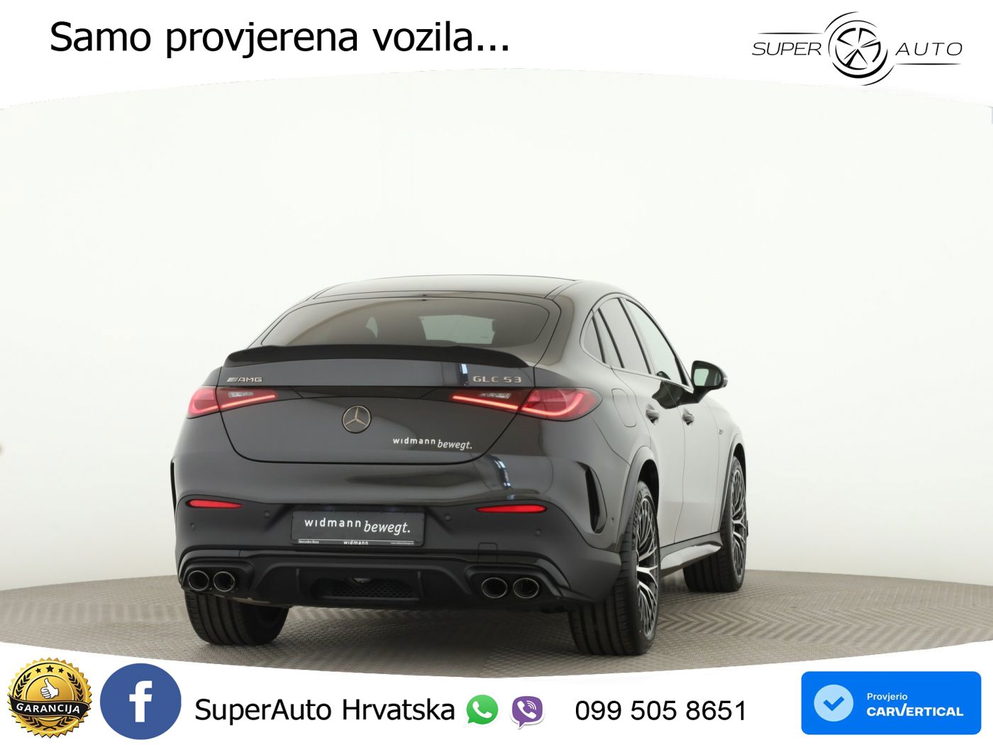 Mercedes GLC Coupe AMG 53 (449 KS) 4MATIC+ AMG SPEEDSHIFT TCT 9G ACC+HEAD+GR SJED+360+PANO