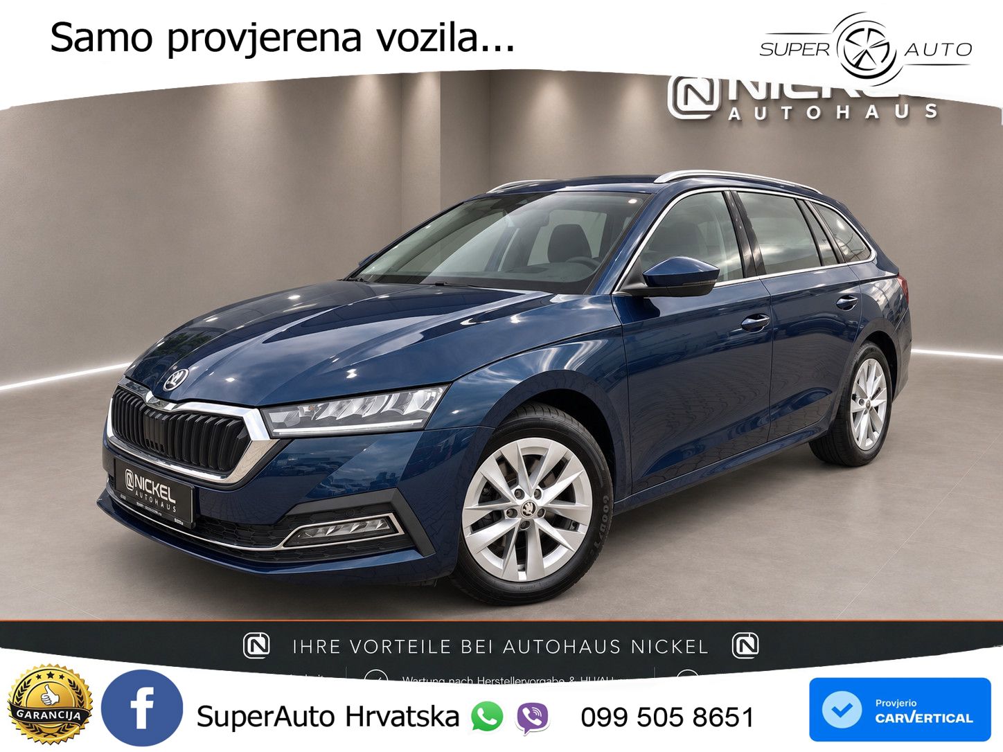 Škoda Octavia Combi 2.0 TSI (190 KS) 4x4 DSG LED+GR SJED+ACC