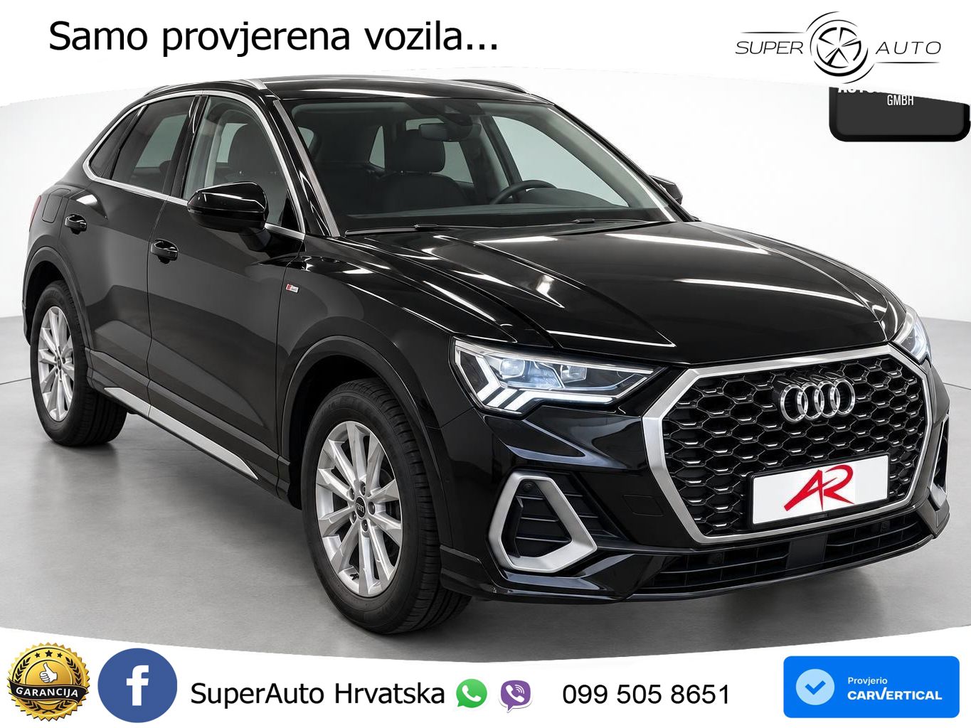 Audi Q3 Sportback 45 TFSI (245 KS) quattro S tronic S line LED+GR SJED+ACC