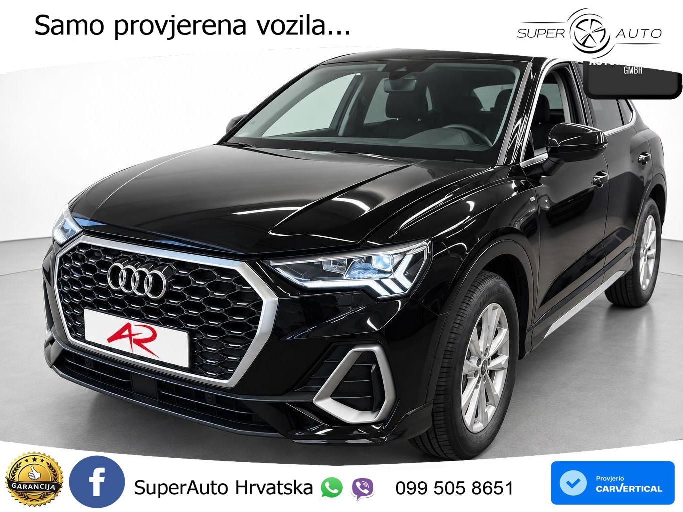 Audi Q3 Sportback 45 TFSI (245 KS) quattro S tronic S line LED+GR SJED+ACC