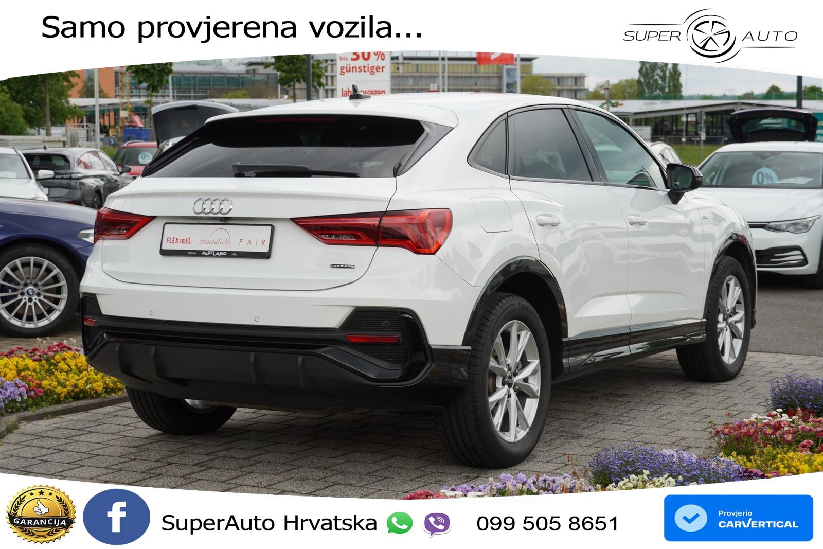 Audi Q3 II Sportback 45 TFSI (245 KS) quattro S tronic S line LED+GR SJED+ACC