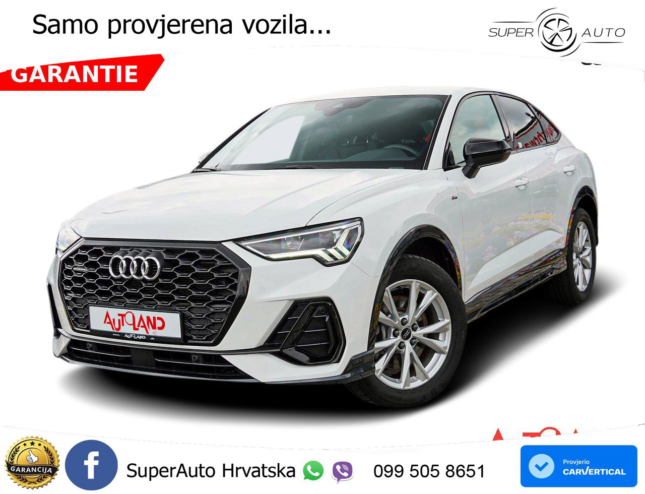 Audi Q3 II Sportback 45 TFSI (245 KS) quattro S tronic S line LED+GR SJED+ACC