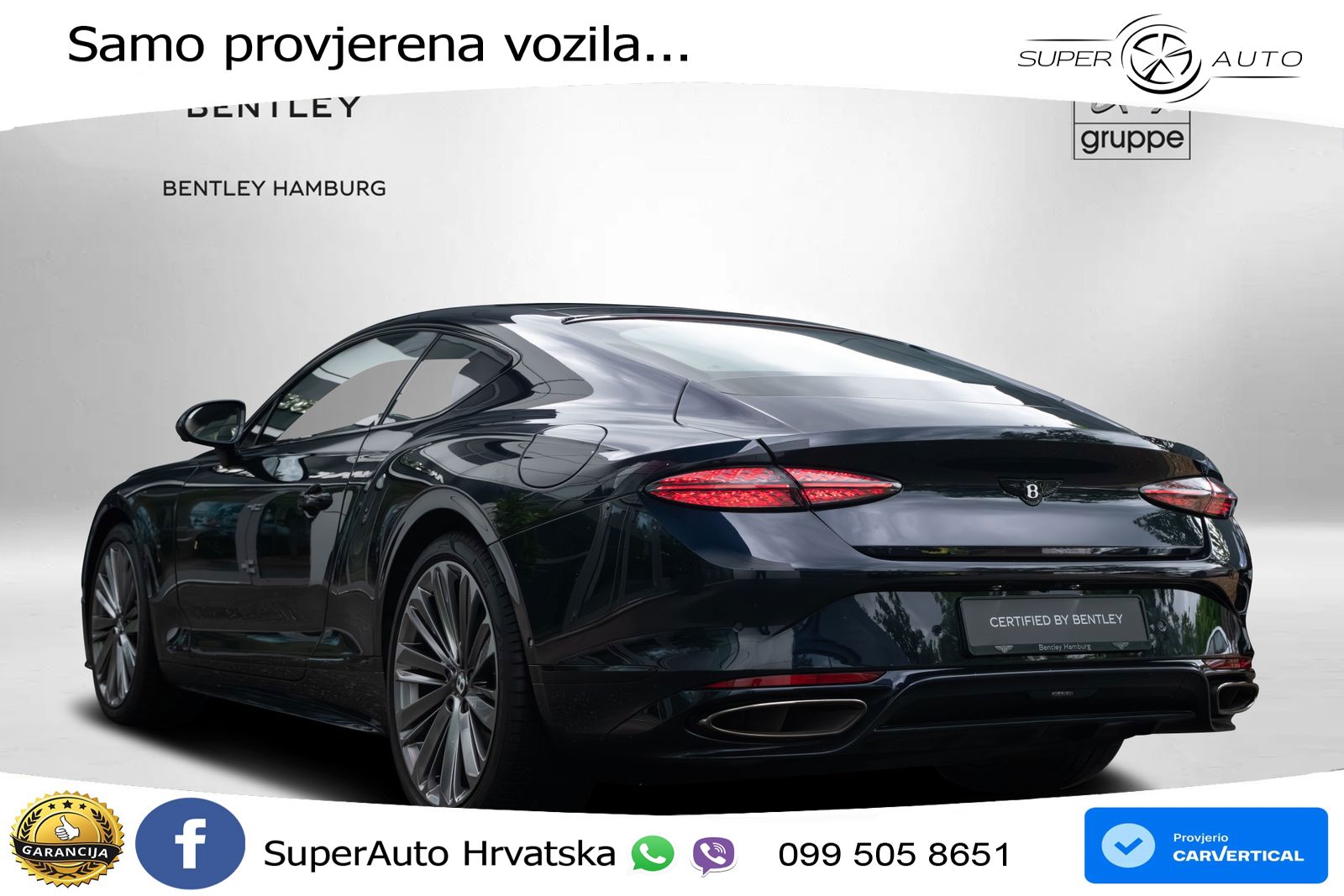 Bentley Continental GT IV 4.0 V8 TFSi (782 KS) AWD DCT LED+GR SJED+ACC