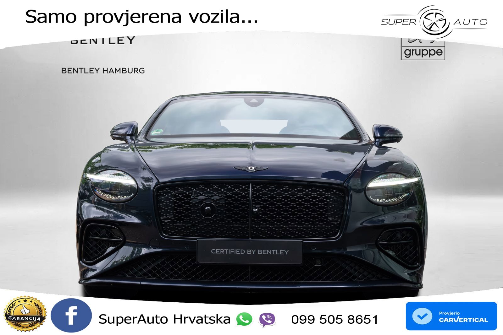 Bentley Continental GT IV 4.0 V8 TFSi (782 KS) AWD DCT LED+GR SJED+ACC