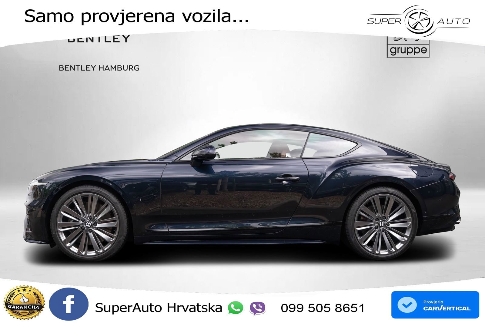 Bentley Continental GT IV 4.0 V8 TFSi (782 KS) AWD DCT LED+GR SJED+ACC