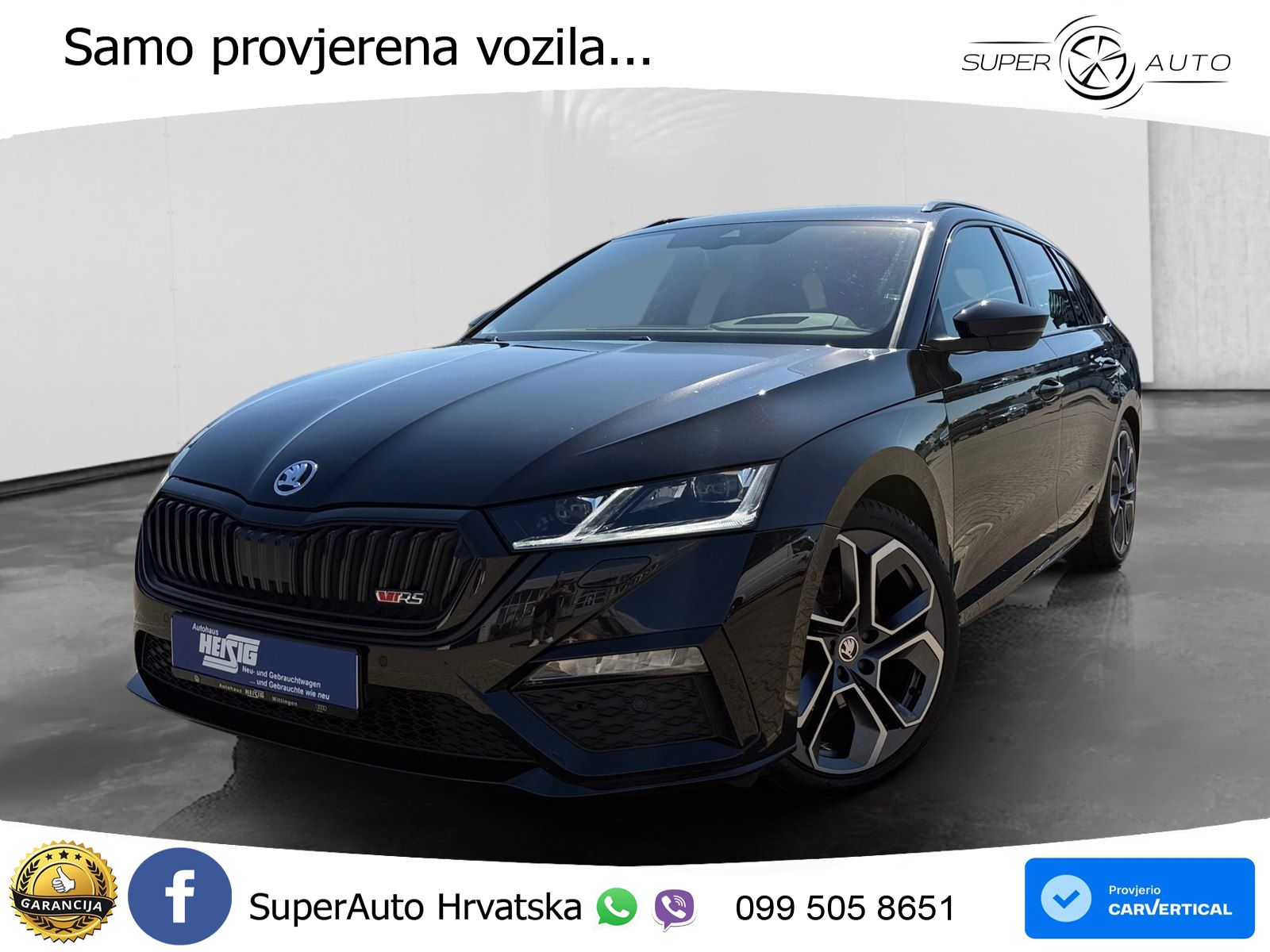 Škoda Octavia Combi RS 2.0 TDI (200 KS) DSG LED+GR SJED+ACC