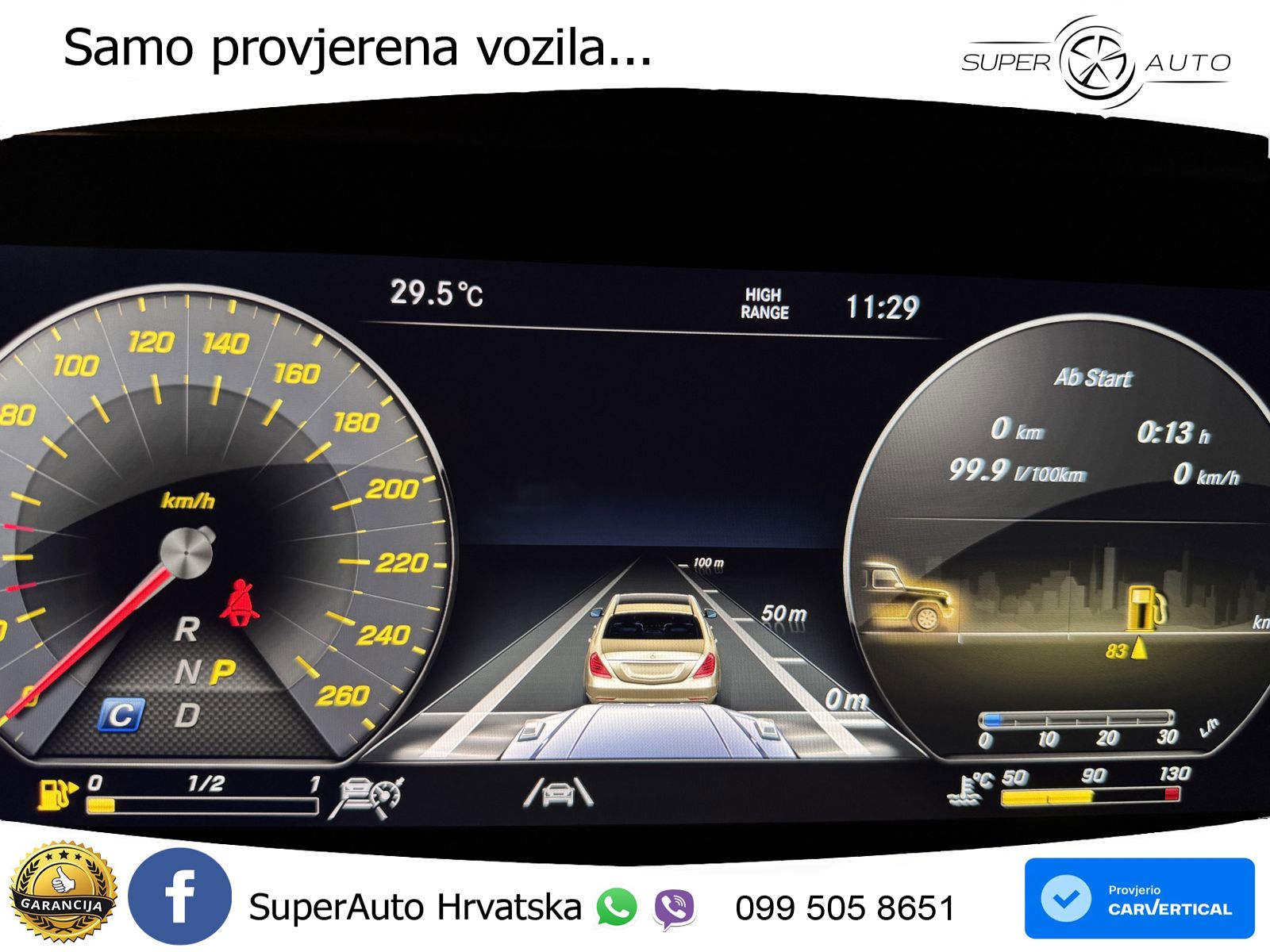 Mercedes G 500 Long V8 (422 KS) 4MATIC 9G-TRONIC ZRAČNI+ACC+4xGR SJED+360