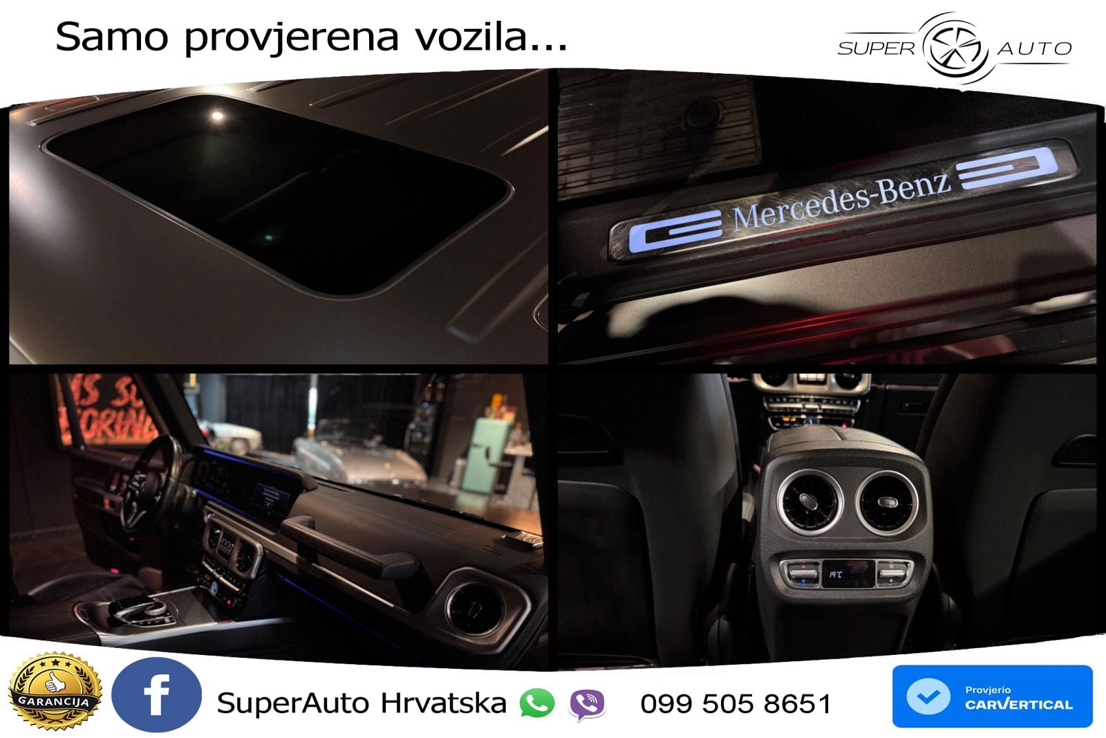 Mercedes G 500 Long V8 (422 KS) 4MATIC 9G-TRONIC ZRAČNI+ACC+4xGR SJED+360