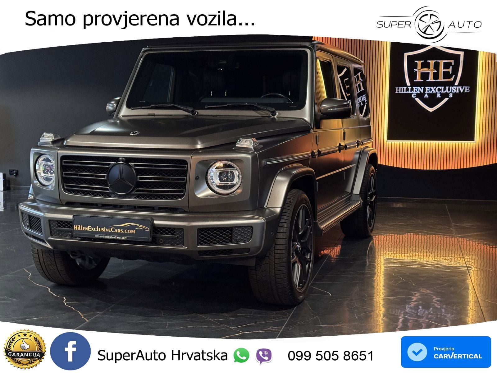 Mercedes G 500 Long V8 (422 KS) 4MATIC 9G-TRONIC ZRAČNI+ACC+4xGR SJED+360