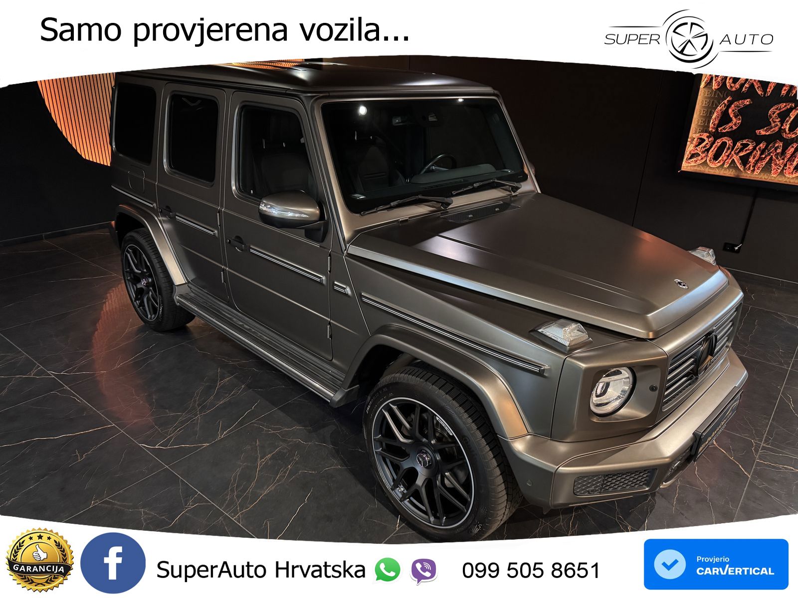 Mercedes G 500 Long V8 (422 KS) 4MATIC 9G-TRONIC ZRAČNI+ACC+4xGR SJED+360