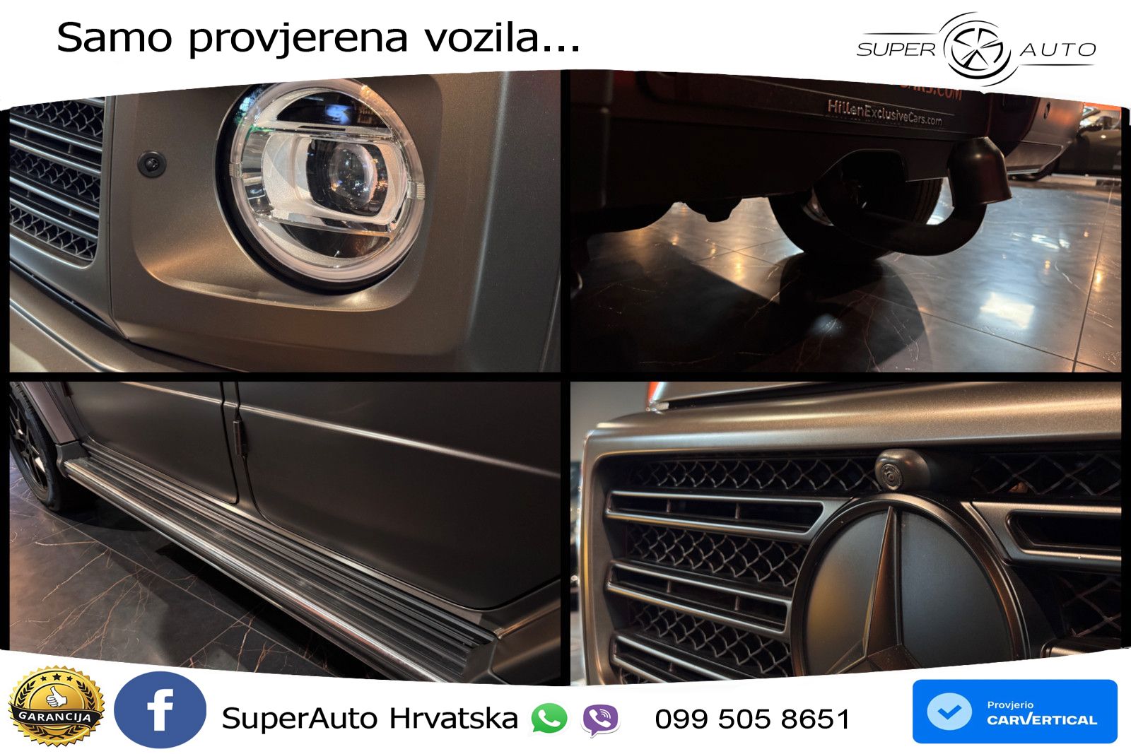 Mercedes G 500 Long V8 (422 KS) 4MATIC 9G-TRONIC ZRAČNI+ACC+4xGR SJED+360