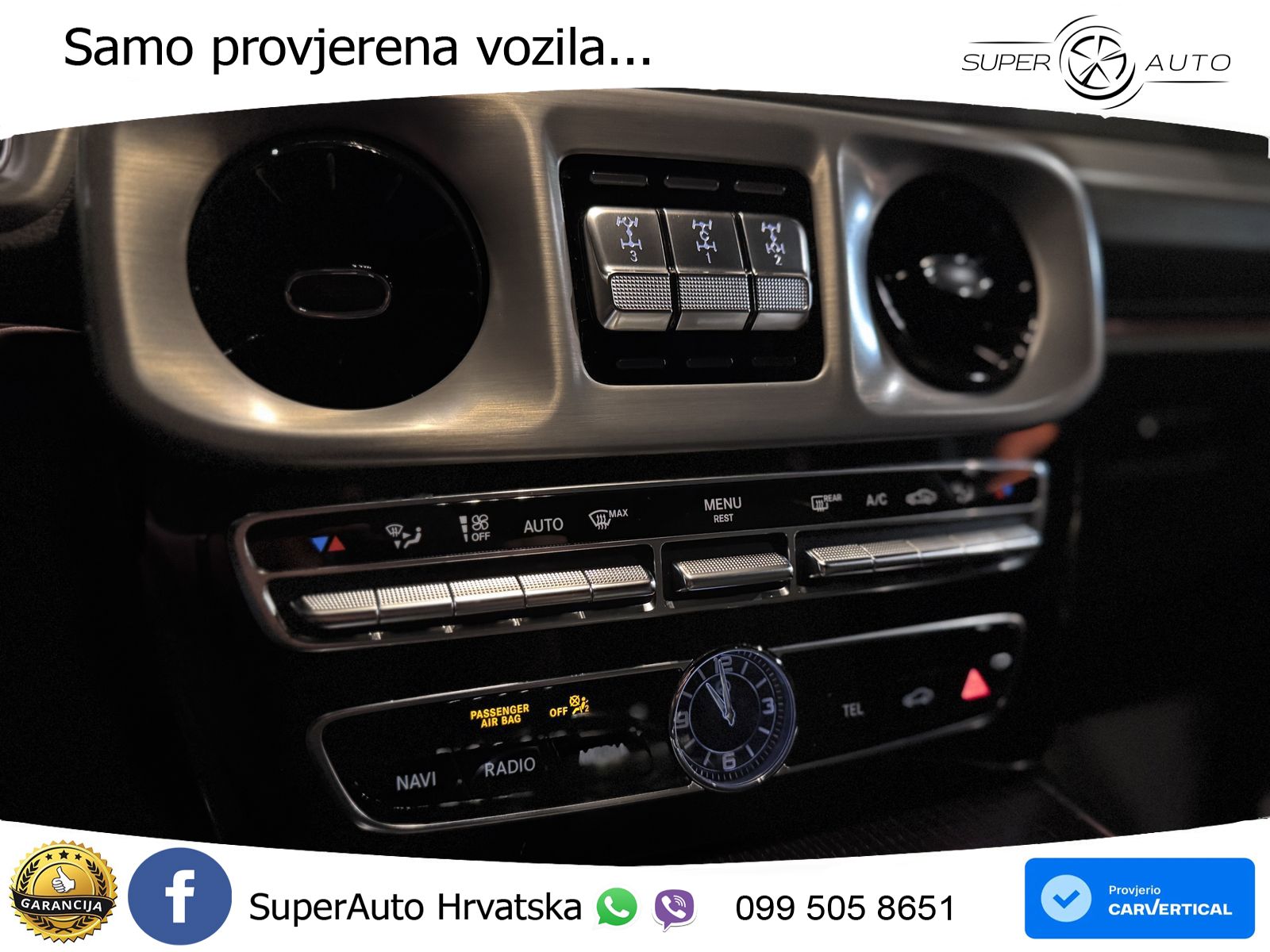 Mercedes G 500 Long V8 (422 KS) 4MATIC 9G-TRONIC ZRAČNI+ACC+4xGR SJED+360