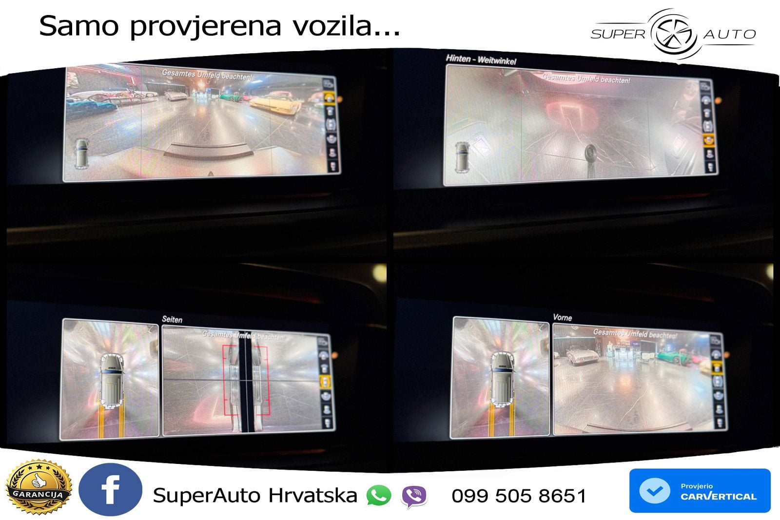 Mercedes G 500 Long V8 (422 KS) 4MATIC 9G-TRONIC ZRAČNI+ACC+4xGR SJED+360