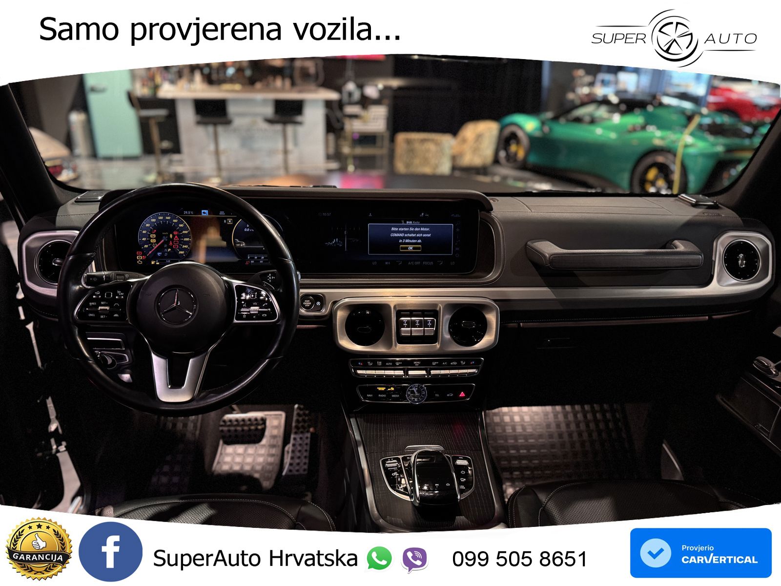 Mercedes G 500 Long V8 (422 KS) 4MATIC 9G-TRONIC ZRAČNI+ACC+4xGR SJED+360
