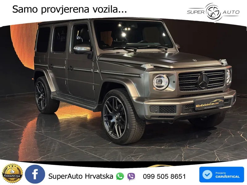 Mercedes G 500 Long V8 (422 KS) 4MATIC 9G-TRONIC ZRAČNI+ACC+4xGR SJED+360