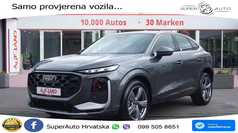 Audi Q3 Sportback 1.5 TFSI (150 KS) S tronic S line LED+GR SJED+ACC