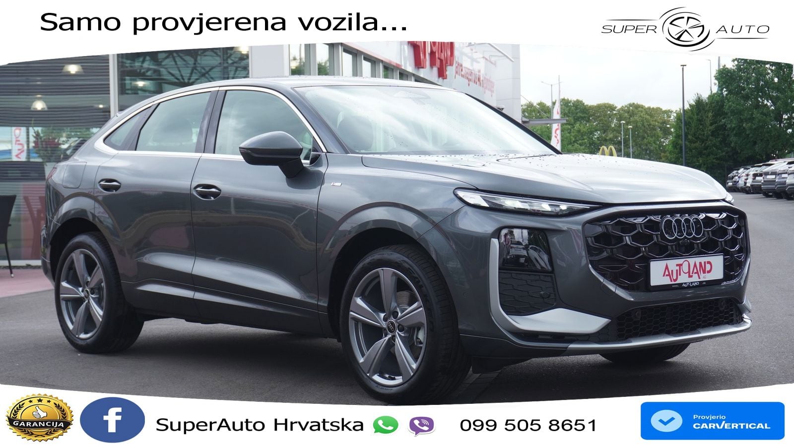 Audi Q3 Sportback 1.5 TFSI (150 KS) S tronic S line LED+GR SJED+ACC
