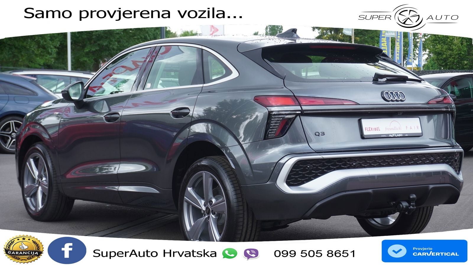Audi Q3 Sportback 1.5 TFSI (150 KS) S tronic S line LED+GR SJED+ACC