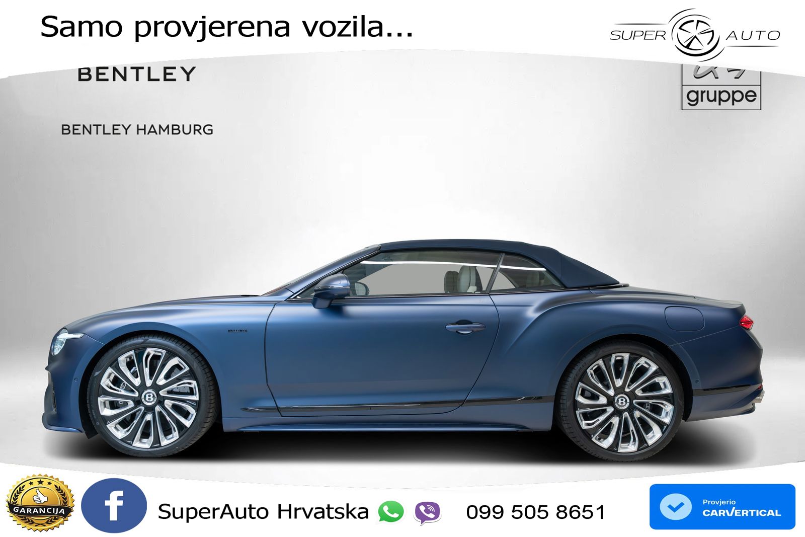 Bentley Continental GTC IV 4.0 V8 TFSi (782 KS) AWD DCT LED+GR SJED+ACC