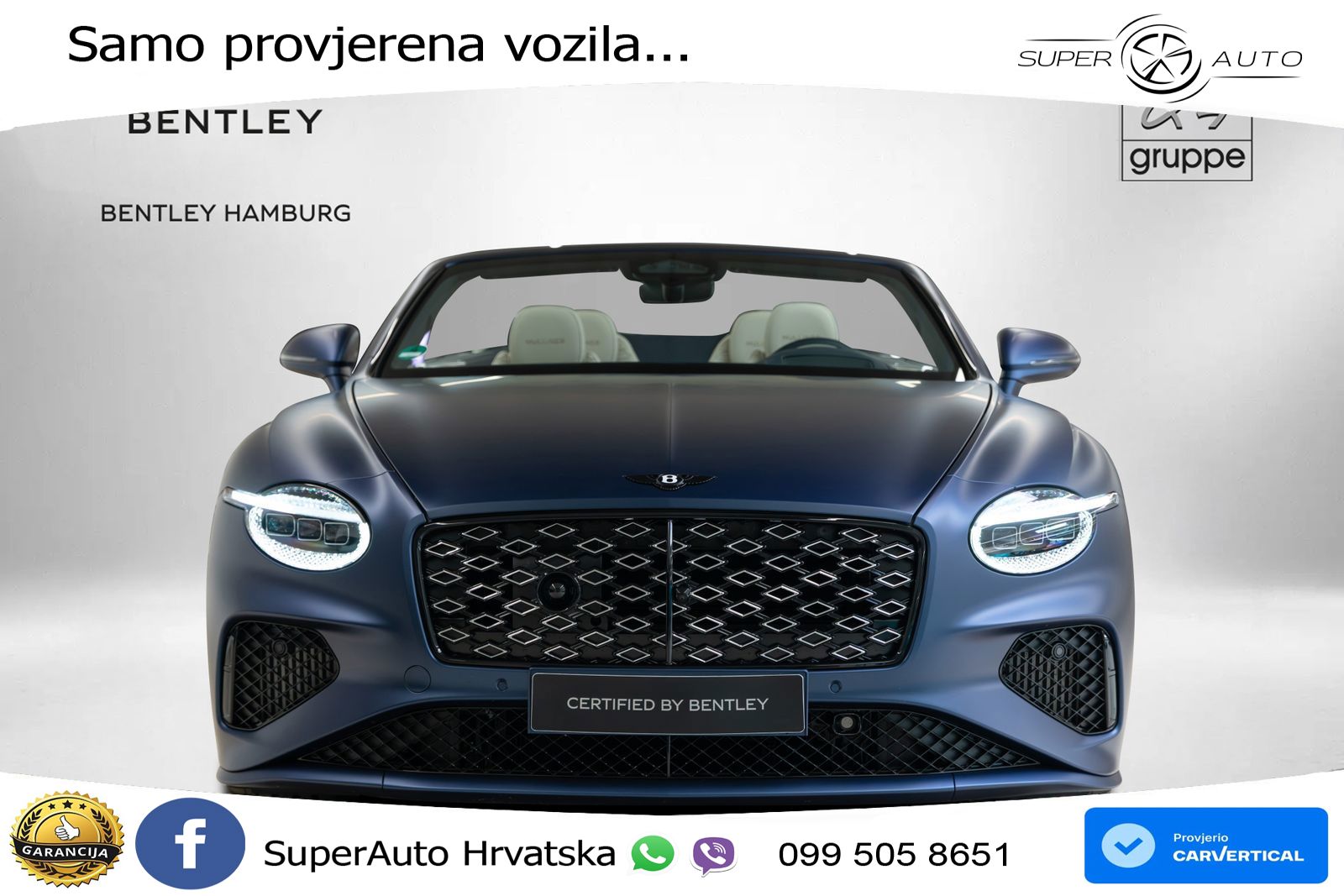 Bentley Continental GTC IV 4.0 V8 TFSi (782 KS) AWD DCT LED+GR SJED+ACC