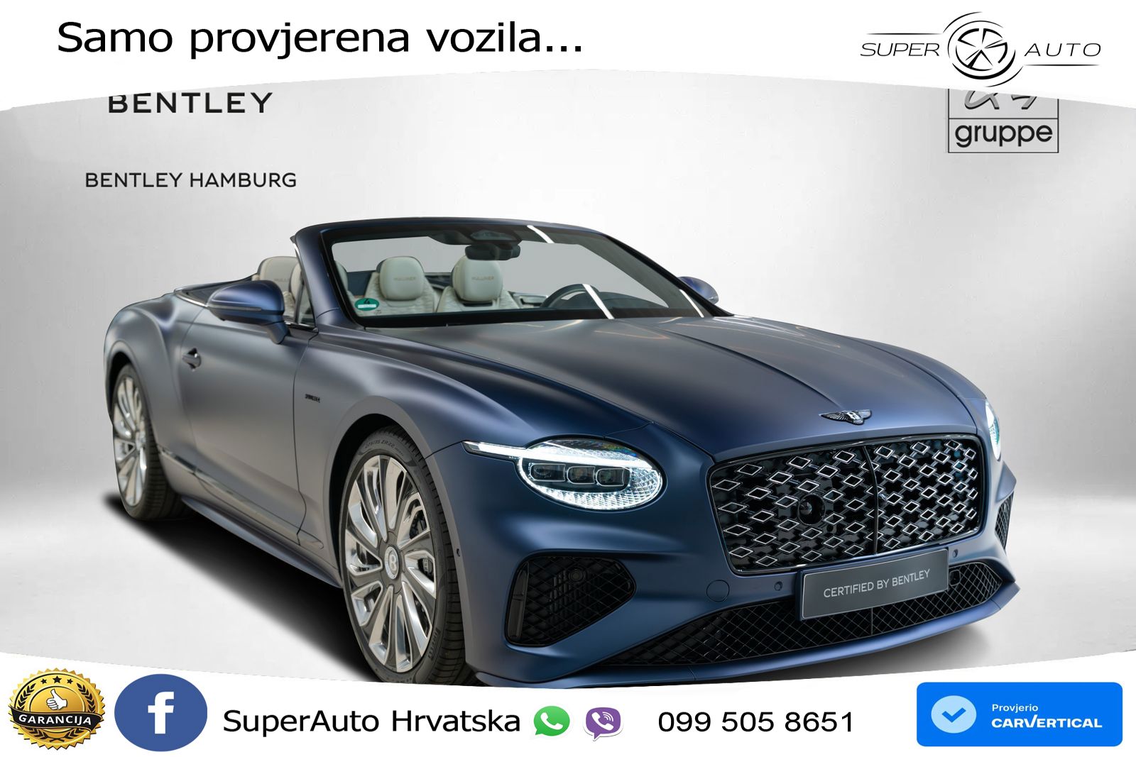 Bentley Continental GTC IV 4.0 V8 TFSi (782 KS) AWD DCT LED+GR SJED+ACC
