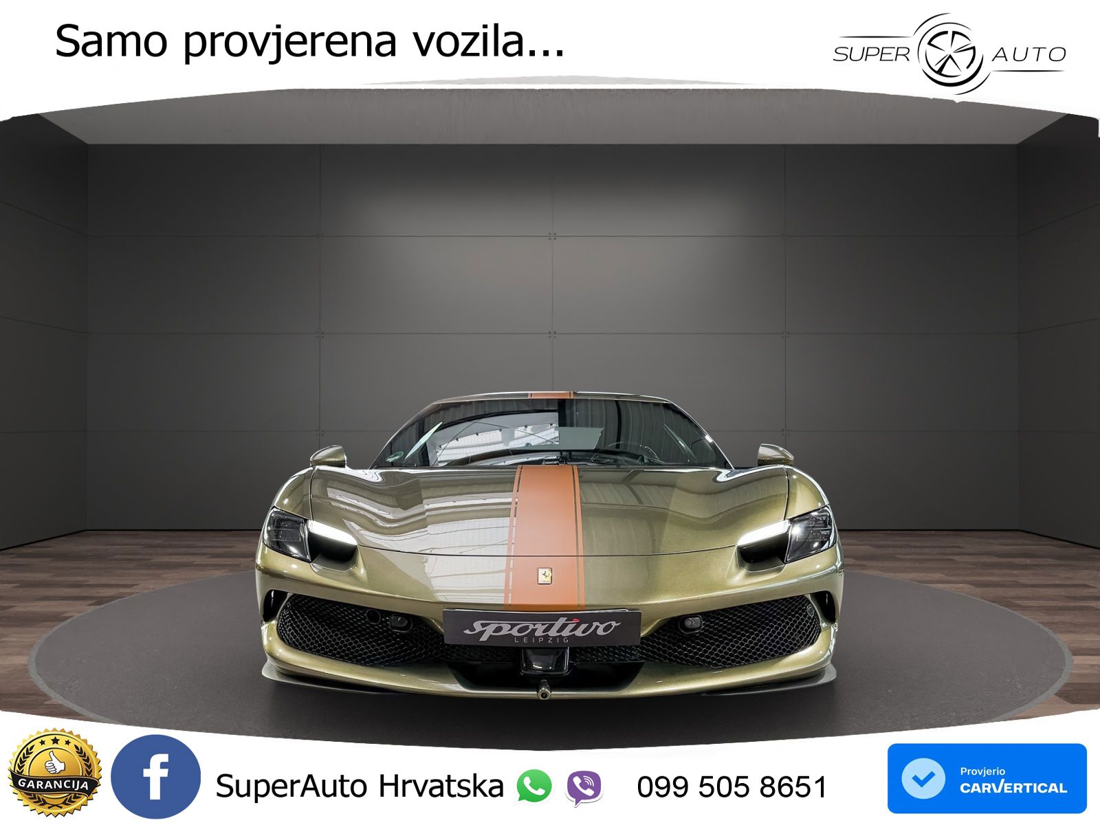 Ferrari 296 GTB 3.0 V6 (830 KS) F1 DCT LED+GR SJED+ACC