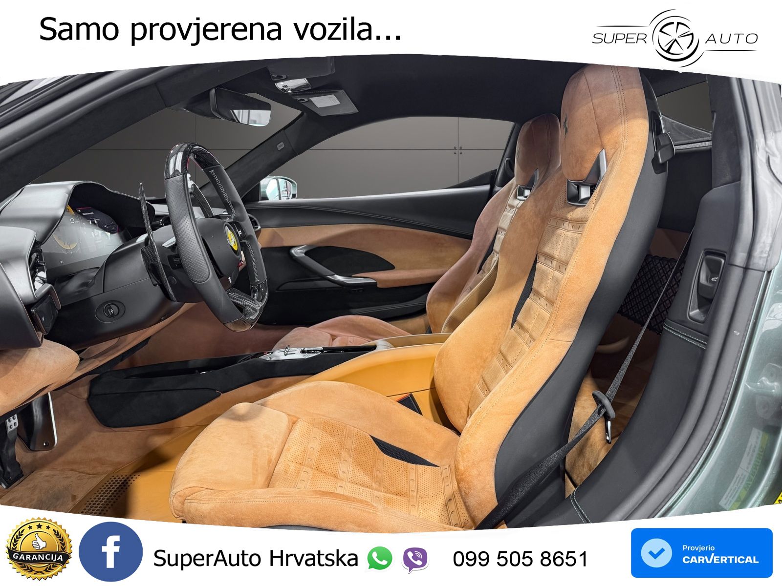 Ferrari 296 GTB 3.0 V6 (830 KS) F1 DCT LED+GR SJED+ACC