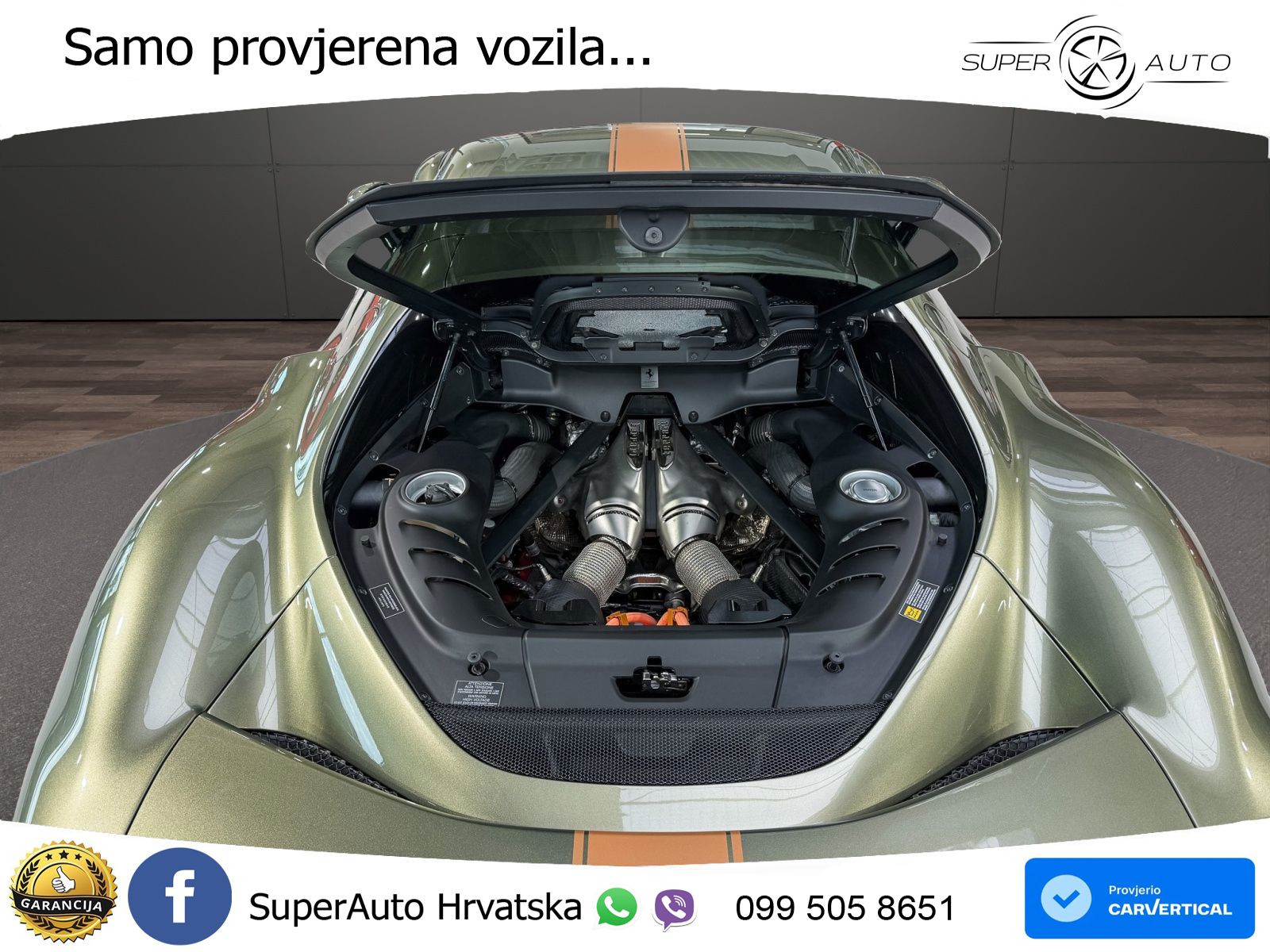 Ferrari 296 GTB 3.0 V6 (830 KS) F1 DCT LED+GR SJED+ACC