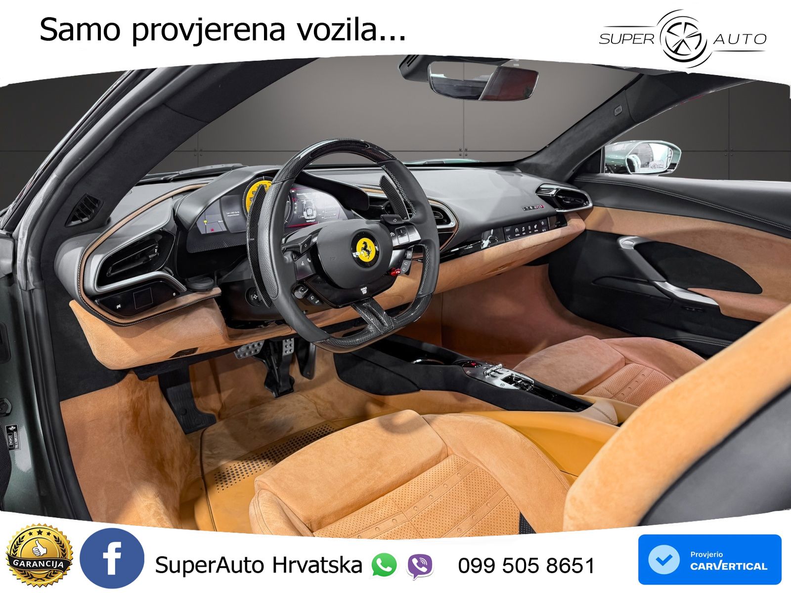 Ferrari 296 GTB 3.0 V6 (830 KS) F1 DCT LED+GR SJED+ACC