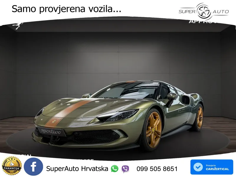 Ferrari 296 GTB 3.0 V6 (830 KS) F1 DCT LED+GR SJED+ACC