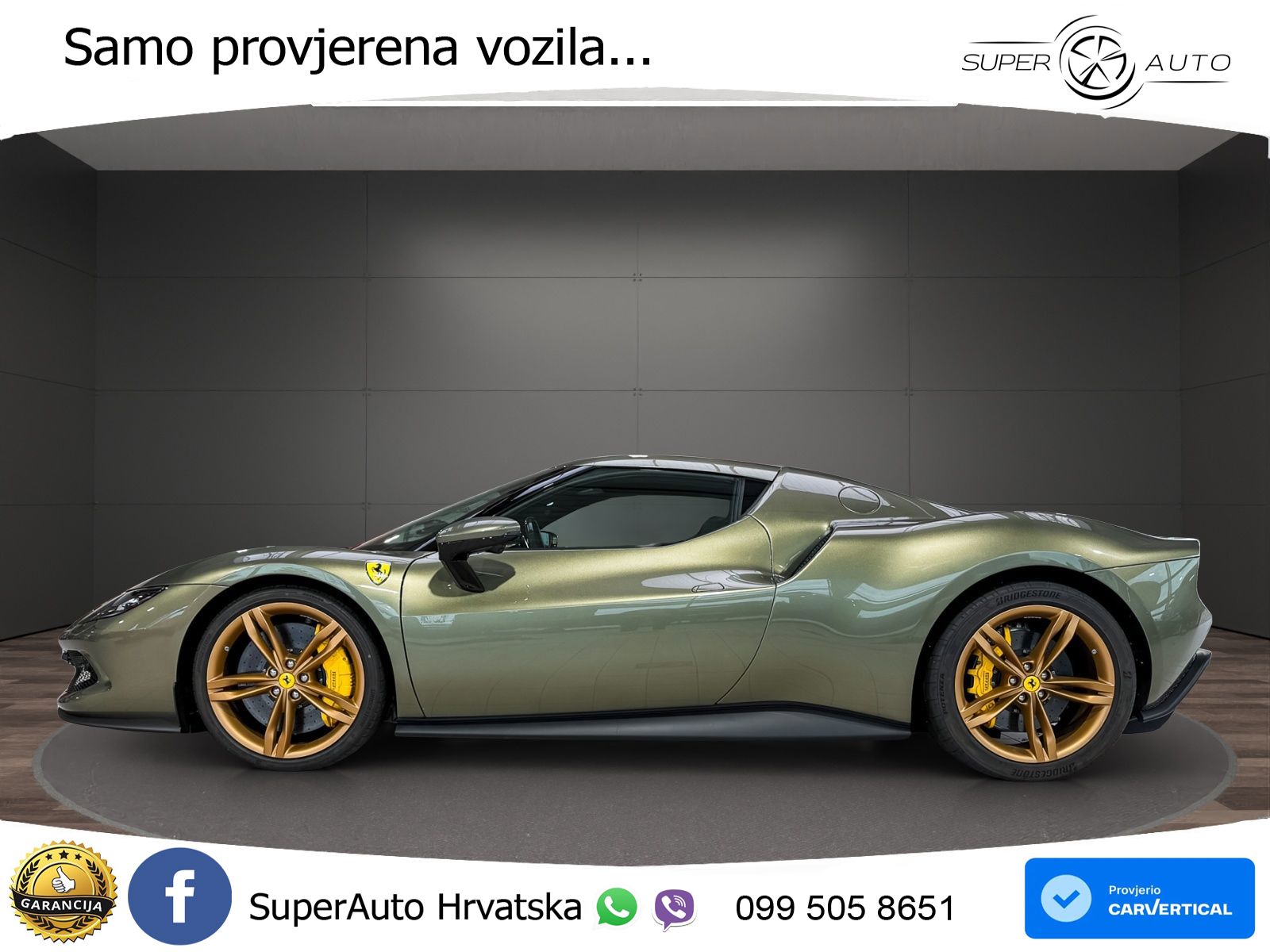 Ferrari 296 GTB 3.0 V6 (830 KS) F1 DCT LED+GR SJED+ACC