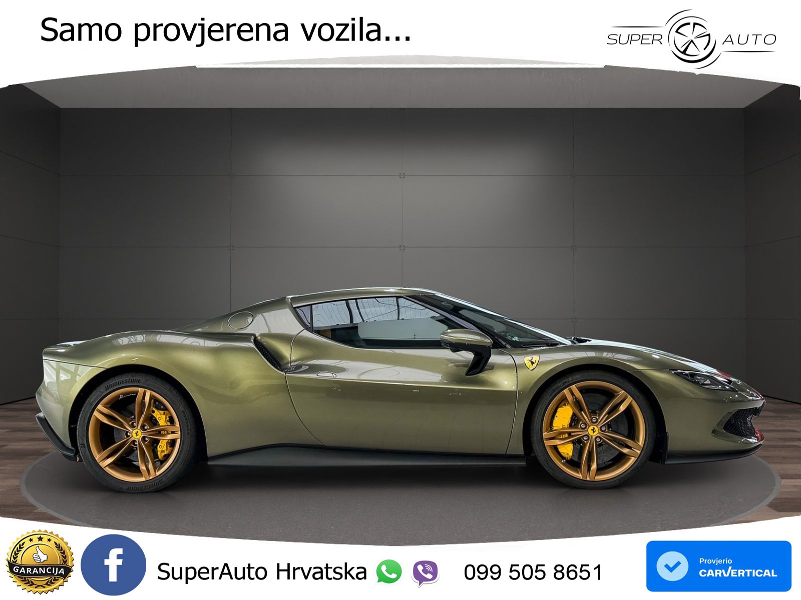 Ferrari 296 GTB 3.0 V6 (830 KS) F1 DCT LED+GR SJED+ACC