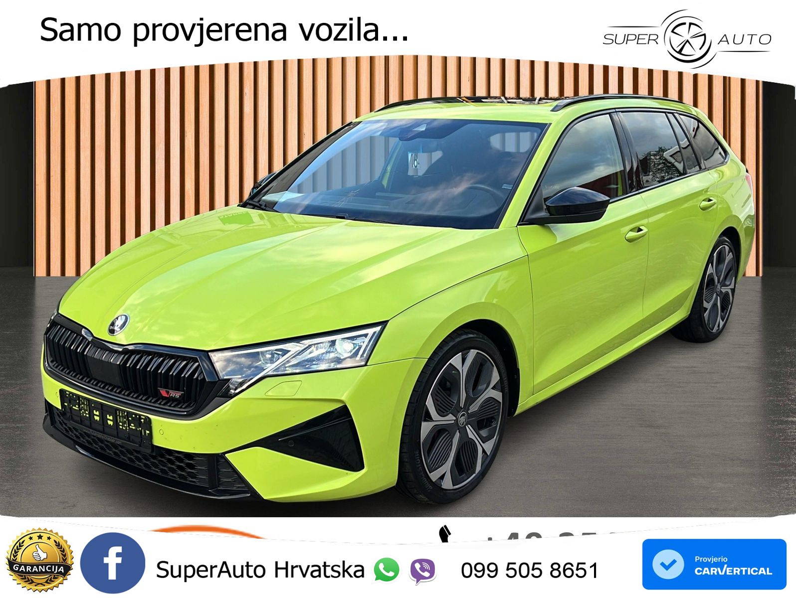 Škoda Octavia Combi RS 2.0 TSI (265 KS) DSG MATRIX+GR SJED+KAM