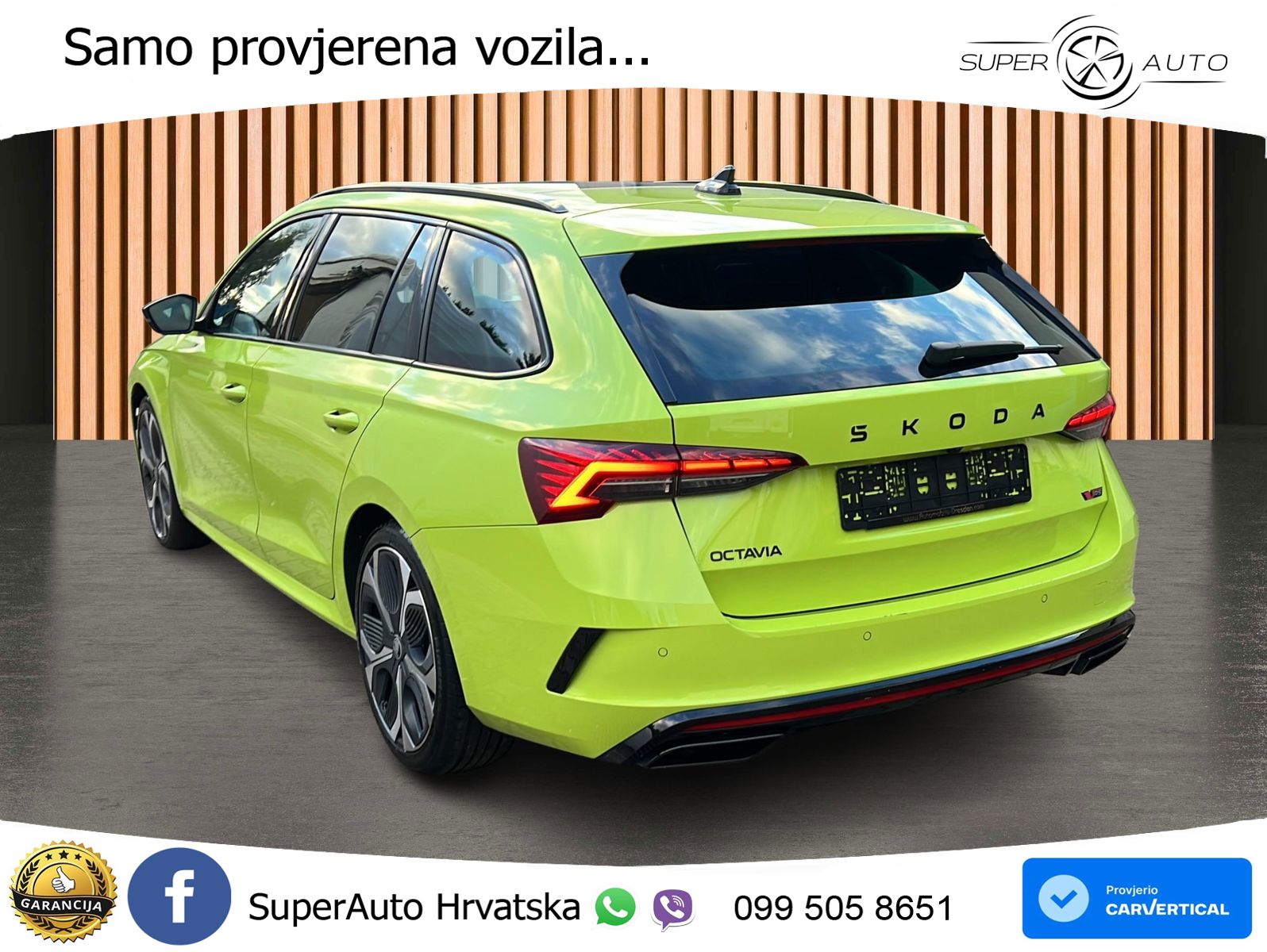 Škoda Octavia Combi RS 2.0 TSI (265 KS) DSG MATRIX+GR SJED+KAM