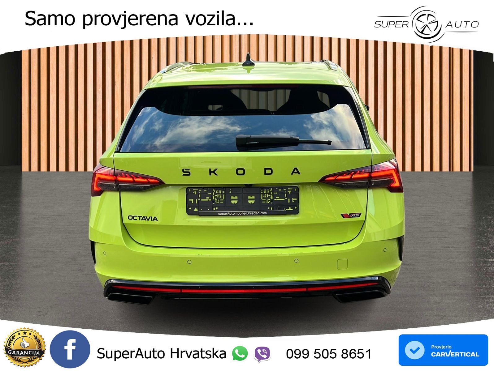 Škoda Octavia Combi RS 2.0 TSI (265 KS) DSG MATRIX+GR SJED+KAM