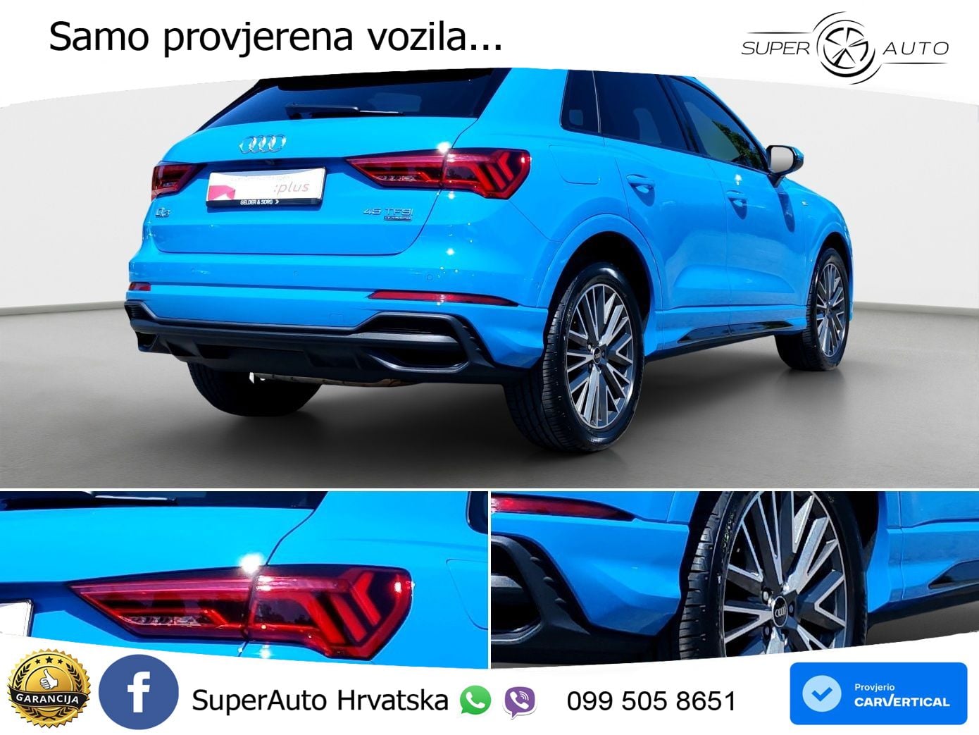 Audi Q3 45 TFSI (245 KS) quattro S tronic S line LED+GR SJED+ACC