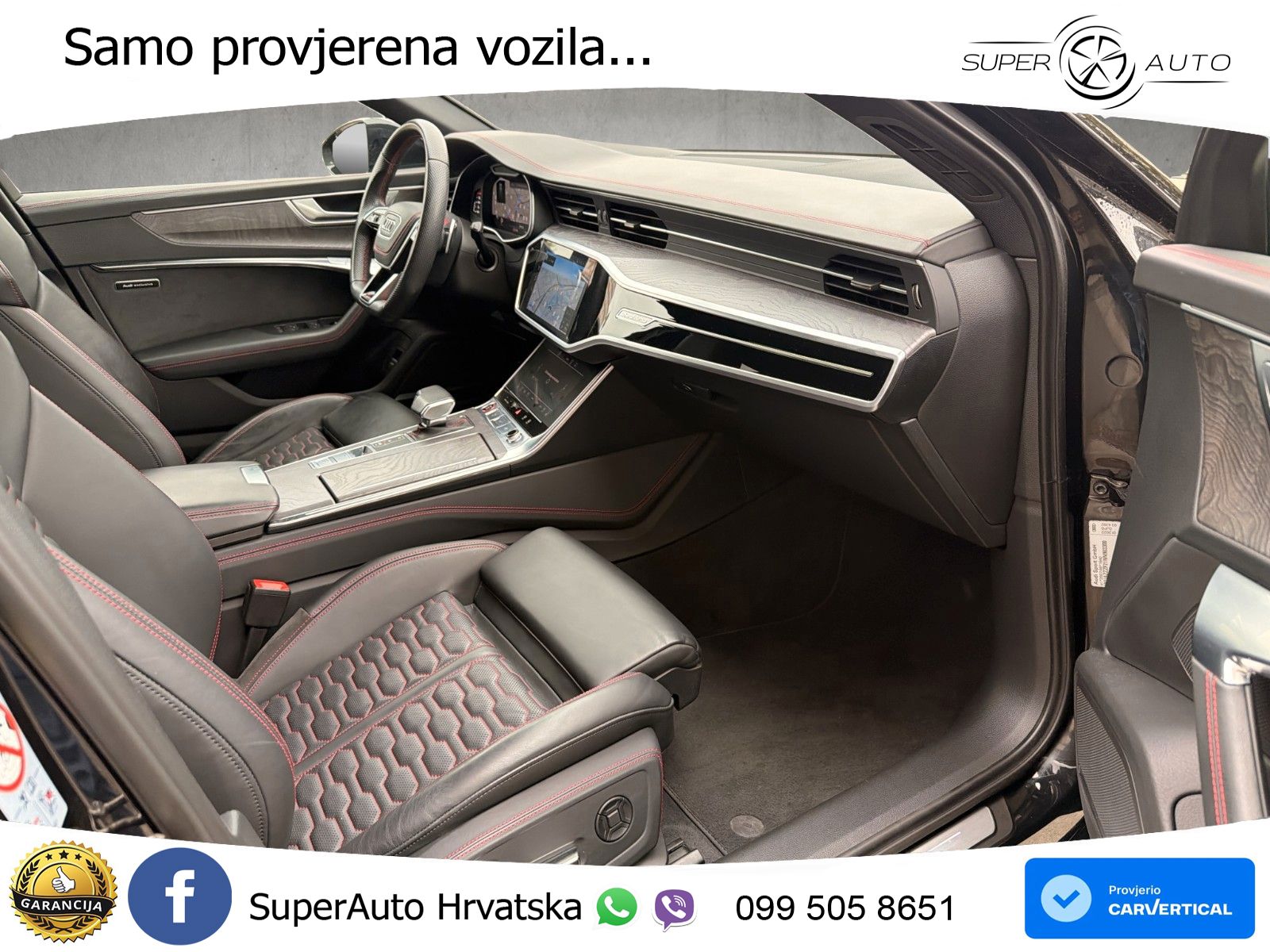 Audi RS6 Avant 4.0 TFSI V8 (600 KS) quattro Tiptronic ZRAČNI+ACC+4xGR SJED+KAM