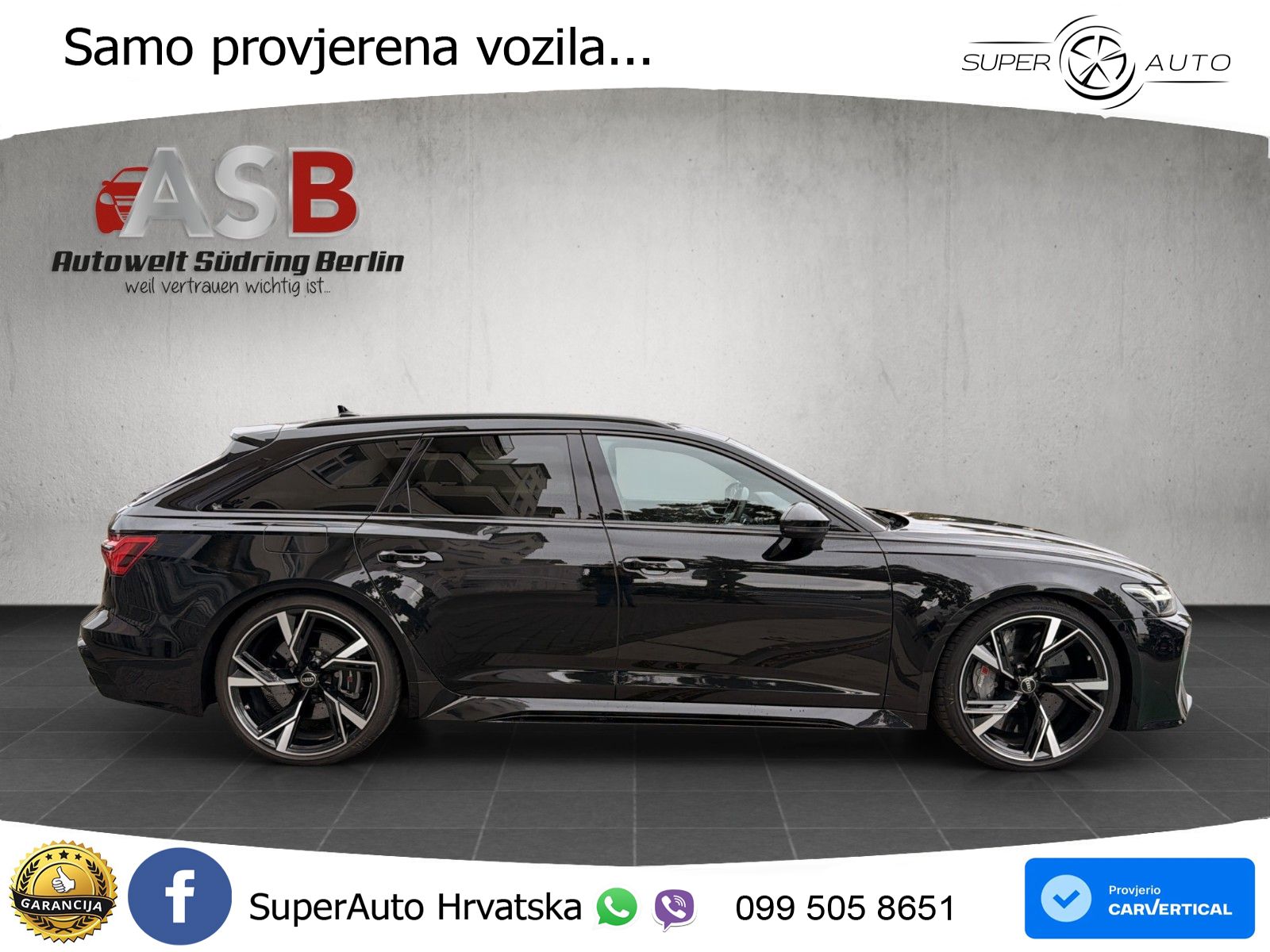 Audi RS6 Avant 4.0 TFSI V8 (600 KS) quattro Tiptronic ZRAČNI+ACC+4xGR SJED+KAM