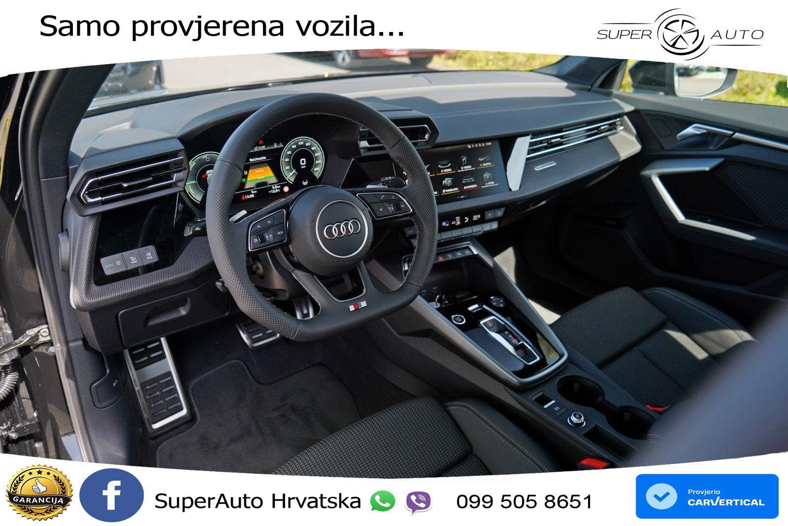 Audi A3 45 TFSIe (272 KS) S tronic 2x S line LED+GR SJED+ACC