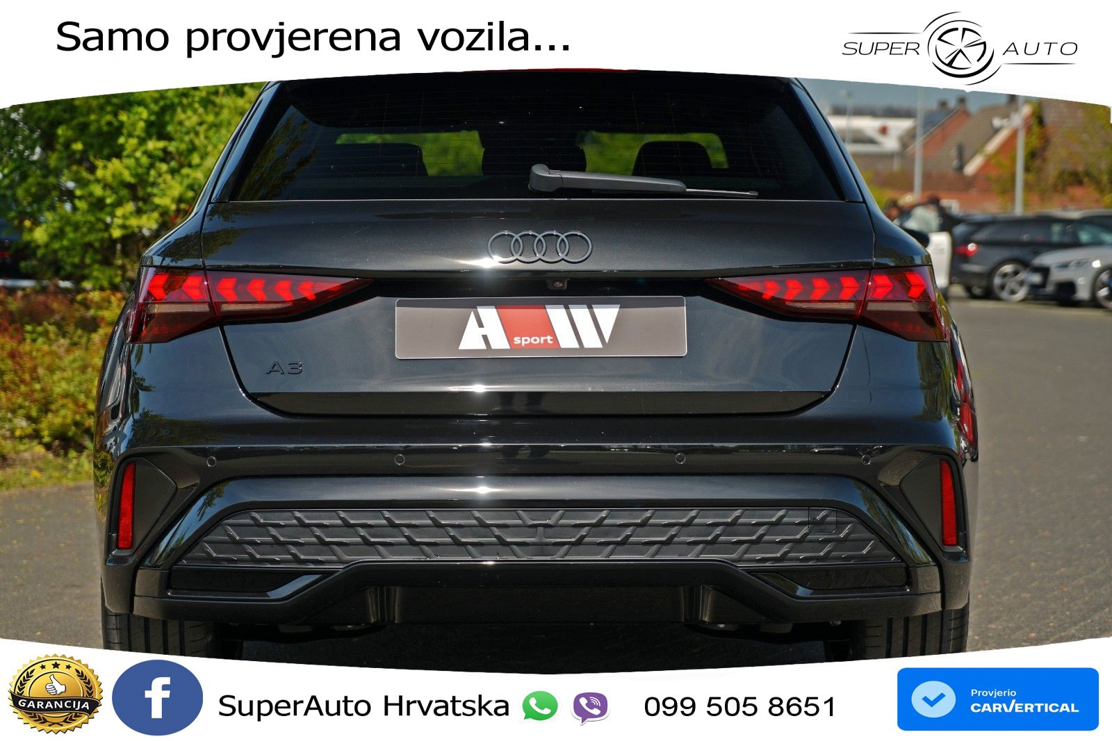 Audi A3 45 TFSIe (272 KS) S tronic 2x S line LED+GR SJED+ACC