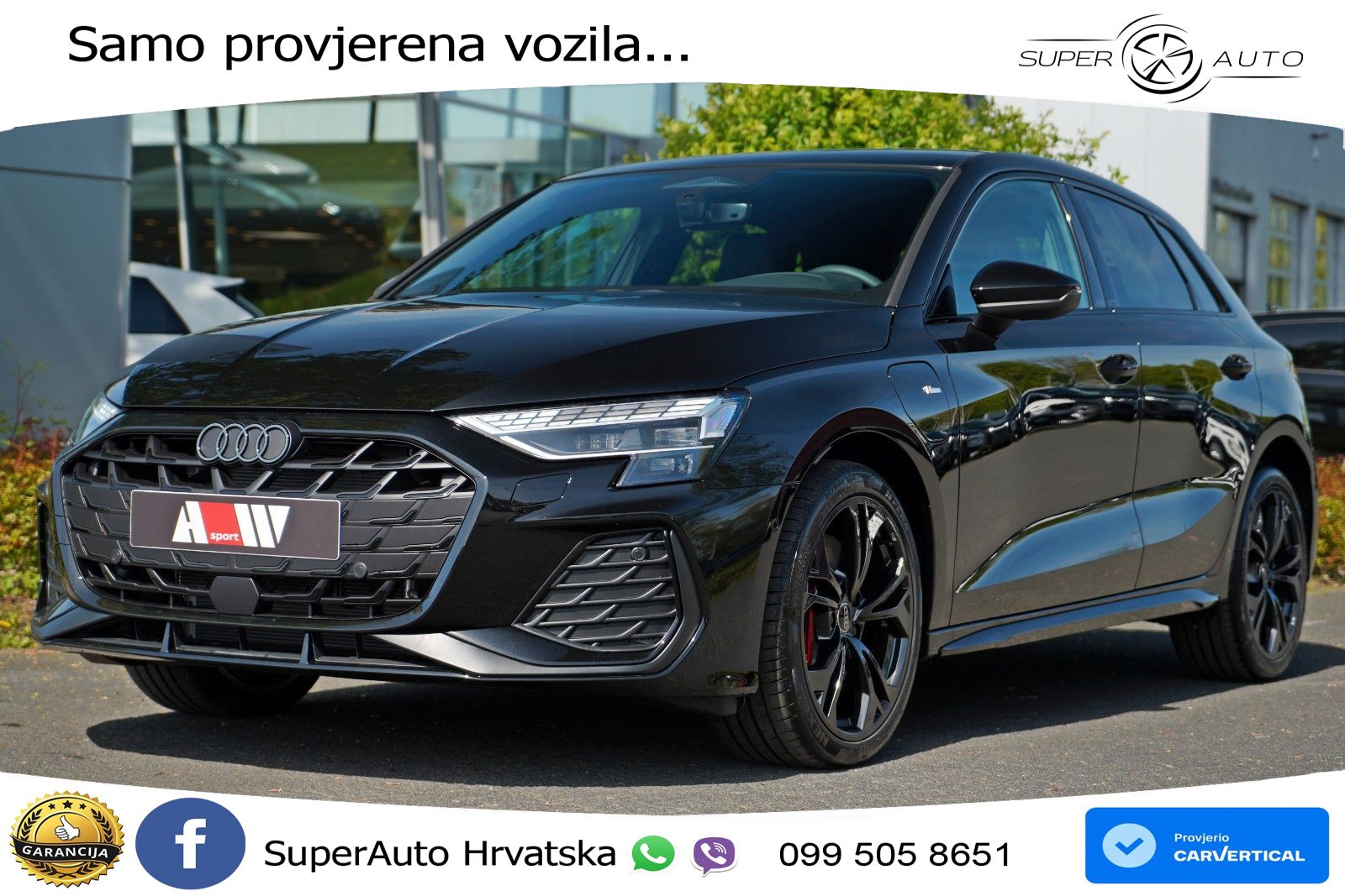 Audi A3 45 TFSIe (272 KS) S tronic 2x S line LED+GR SJED+ACC