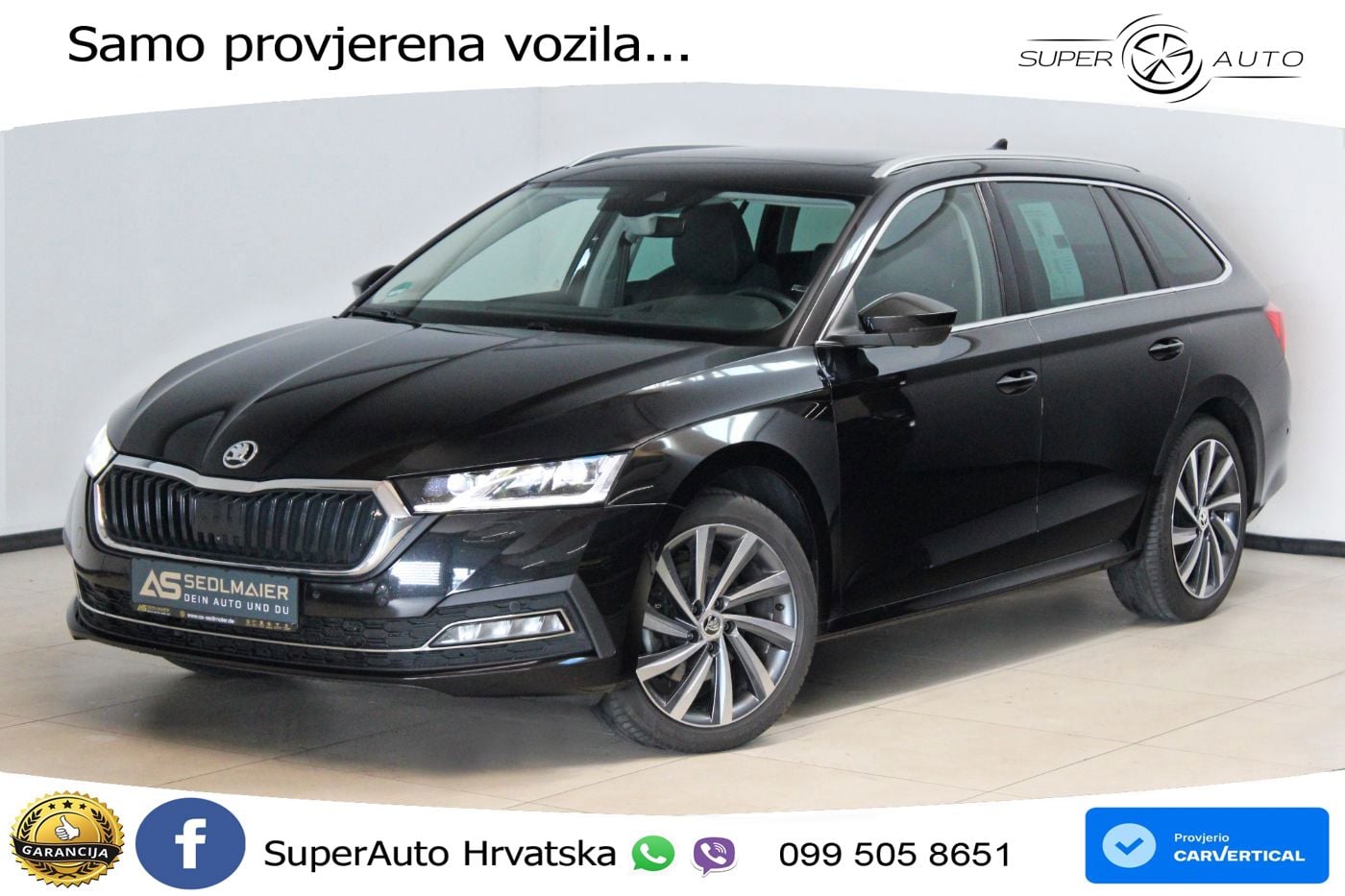 Škoda Octavia Combi 2.0 TDI (150 KS) 4x4 DSG LED+GR SJED+ACC