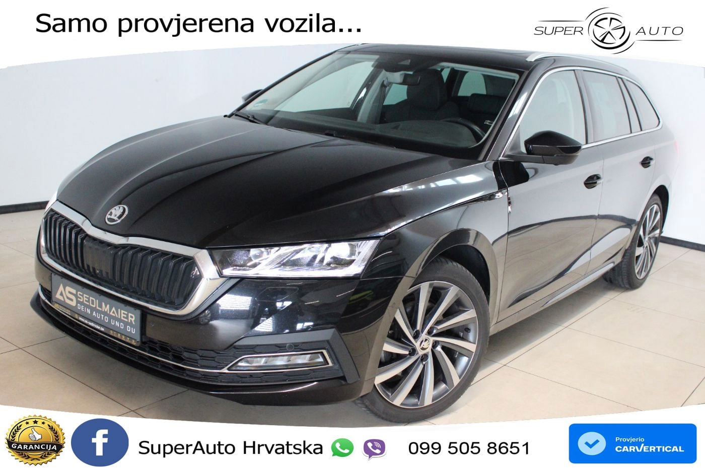 Škoda Octavia Combi 2.0 TDI (150 KS) 4x4 DSG LED+GR SJED+ACC