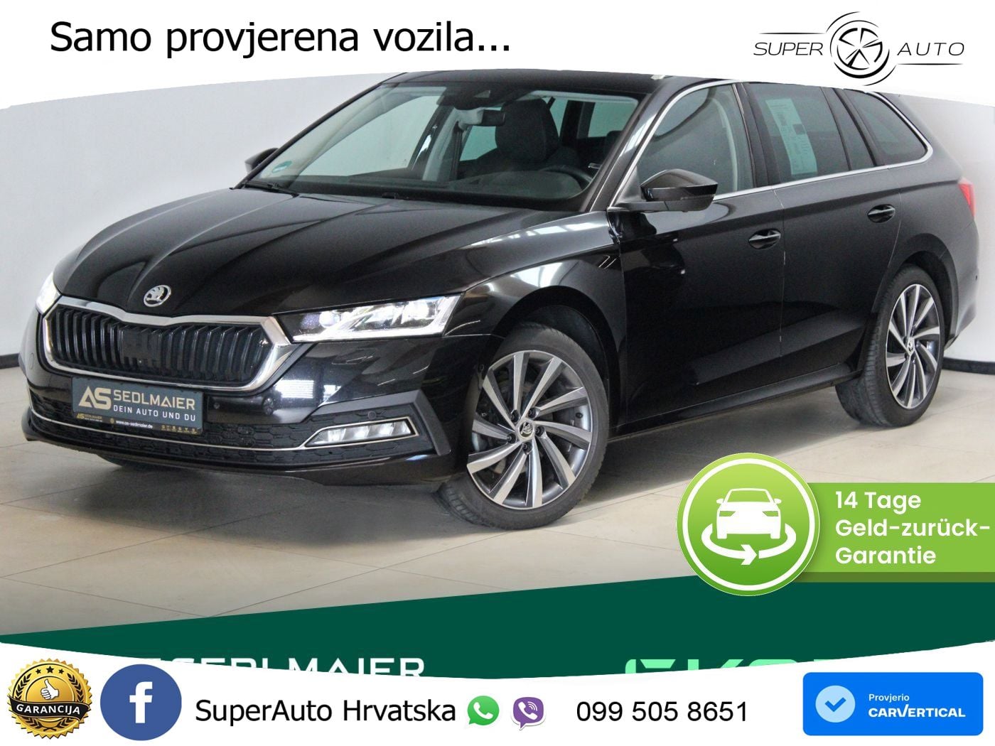 Škoda Octavia Combi 2.0 TDI (150 KS) 4x4 DSG LED+GR SJED+ACC