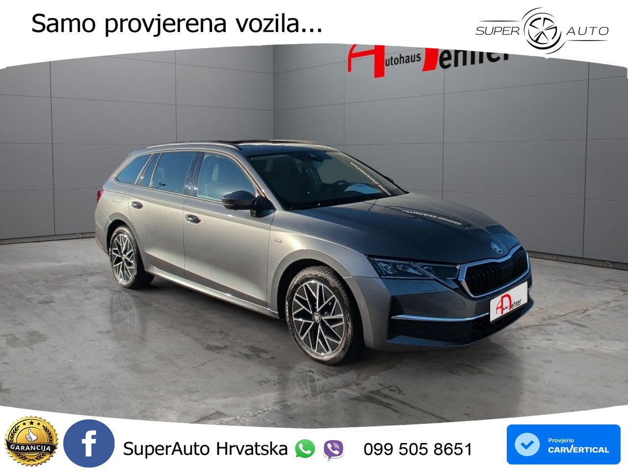 Škoda Octavia Combi 2.0 TDI (150 KS) DSG LED+GR SJED+ACC