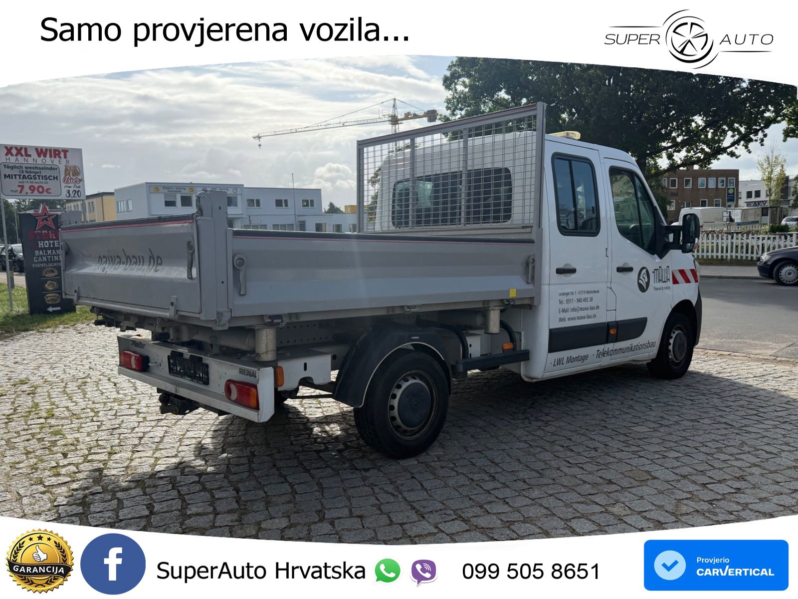 Renault Master DoKa Dreiseitenkipper L3H1*Klima*6Sitze 145 KS