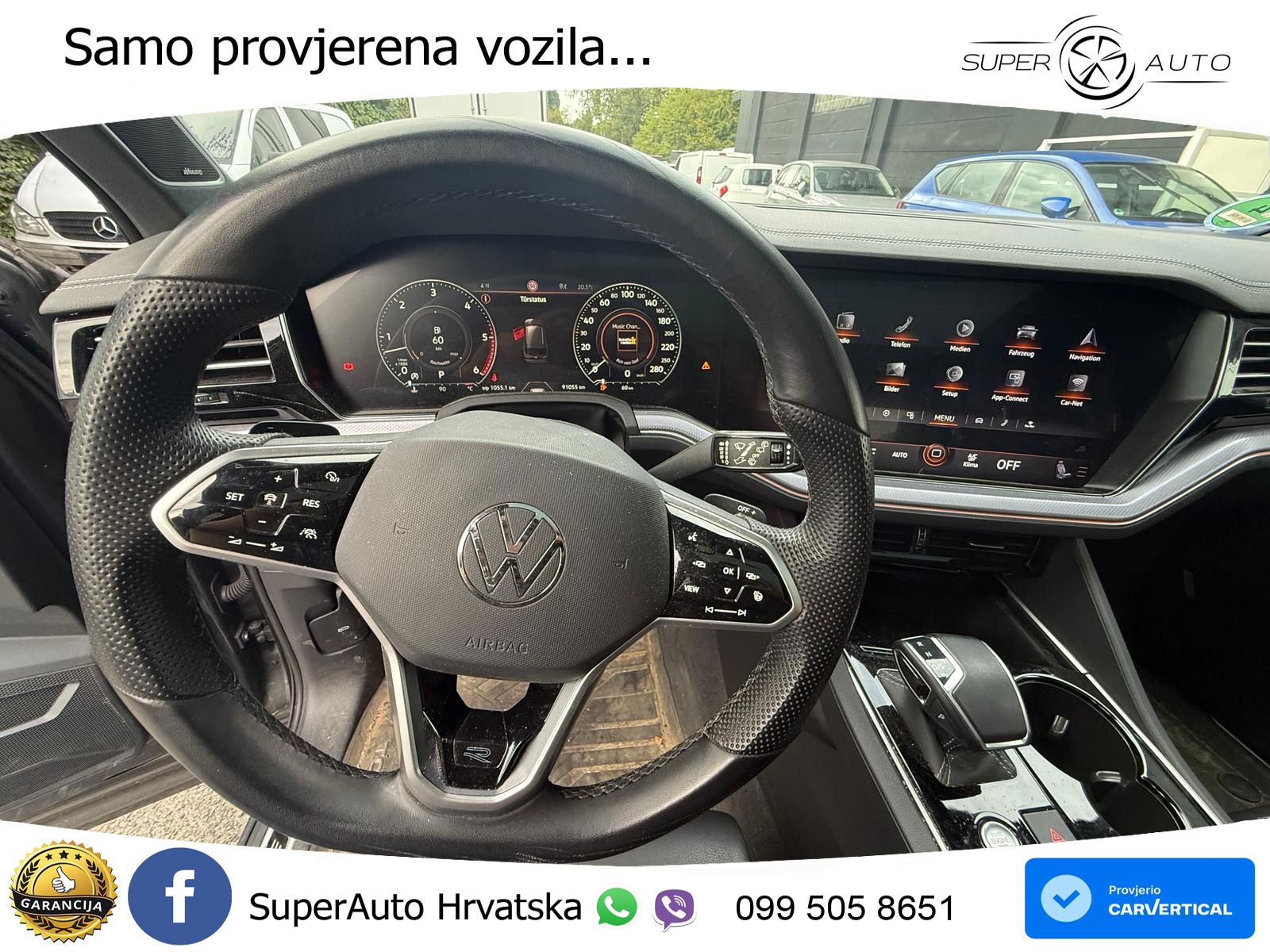 Volkswagen Touareg 3.0 V6 TDI (231 KS) 4MOTION Tiptronic R-Line ZRAČNI+ACC+GR SJED+KAM+PANO