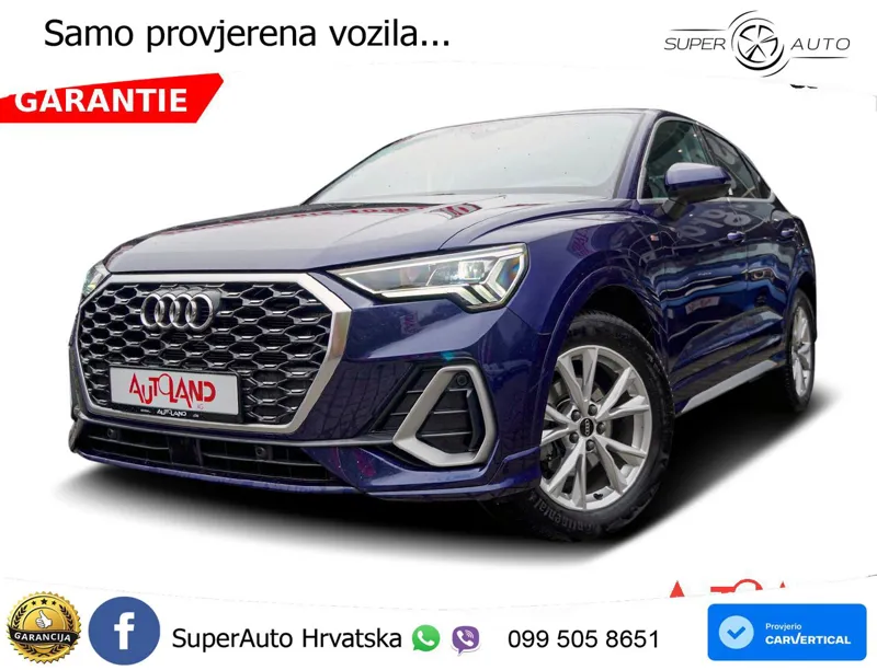 Audi Q3 Sportback 35 TFSI (150 KS) S tronic S line LED+ACC