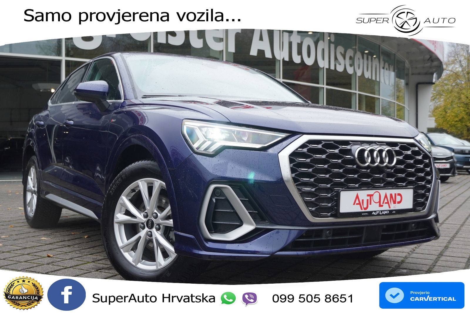 Audi Q3 Sportback 35 TFSI (150 KS) S tronic S line LED+ACC
